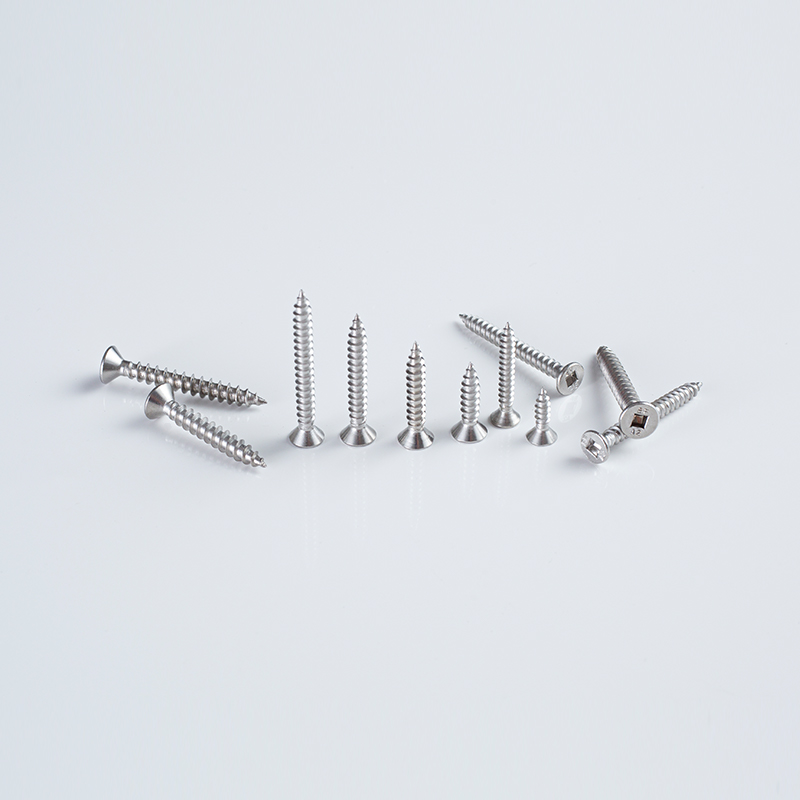 (Amerikanischer Standard) 8GA × 12-50 A2 SS304 Vierkantantrieb Flachkopf-Selbstschneidende Schraube