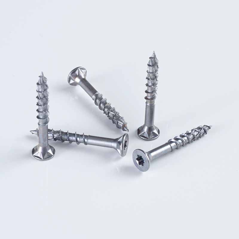 Doppelte versenkte Torx-Einbau-Schnellgewinde-Holzschraube 8-10x25-45 Zink-Nickel-Legierung