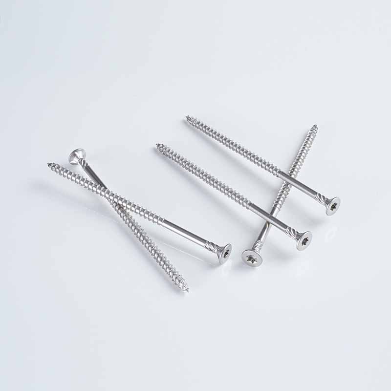 SS316 Torx Doppel-Senkkopf-Doppelgewinde-Vierkant-Kegelpunktschraube 14-7x50-150 A4
